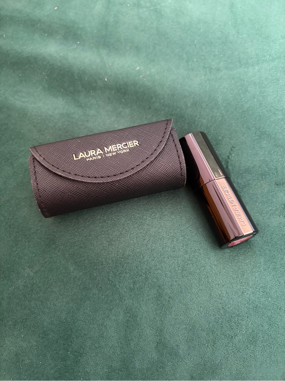 Laura Mercier lipstick in pink tulle with case
